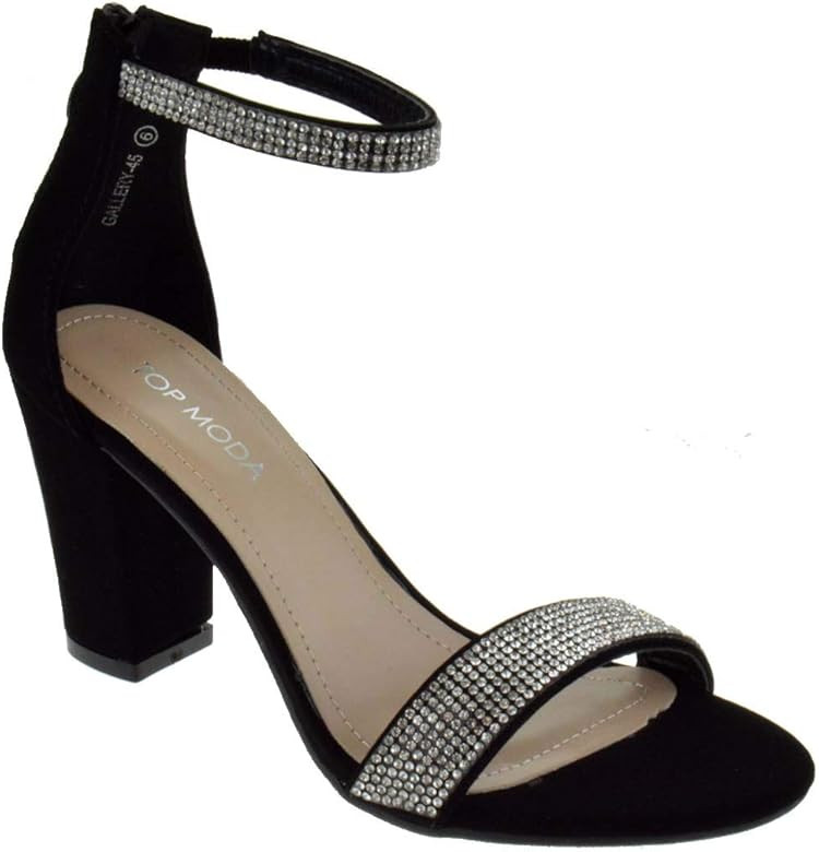 TOP Moda Hannah-1 Fashion Women's Ankle Strap High Heel Sandal Shoes | Amazon (US)