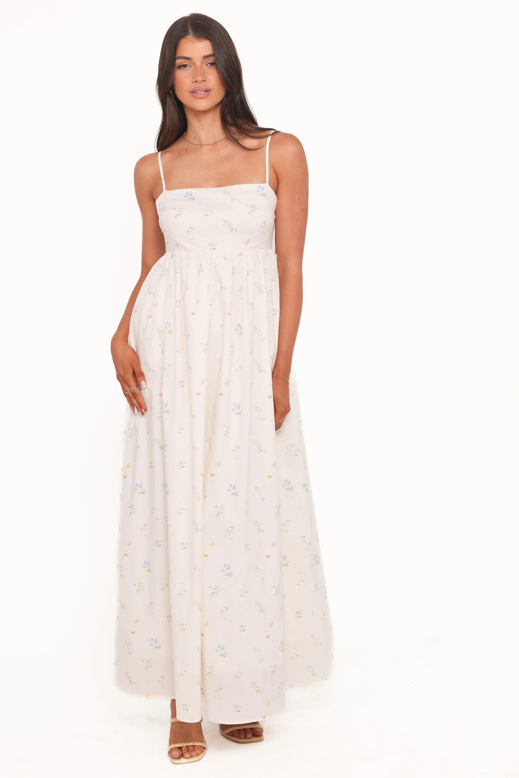 Odessa Maxi Dress - White Floral | Petal & Pup (US)