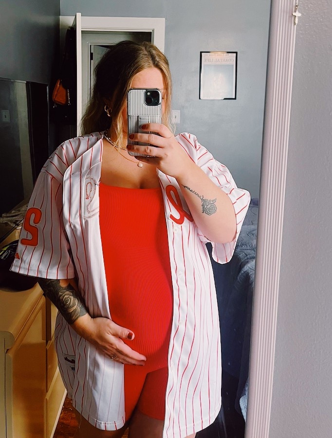 Maternity outfit
Bump friendly 
Baseball game 

#LTKStyleTip #LTKBaby #LTKFindsUnder50