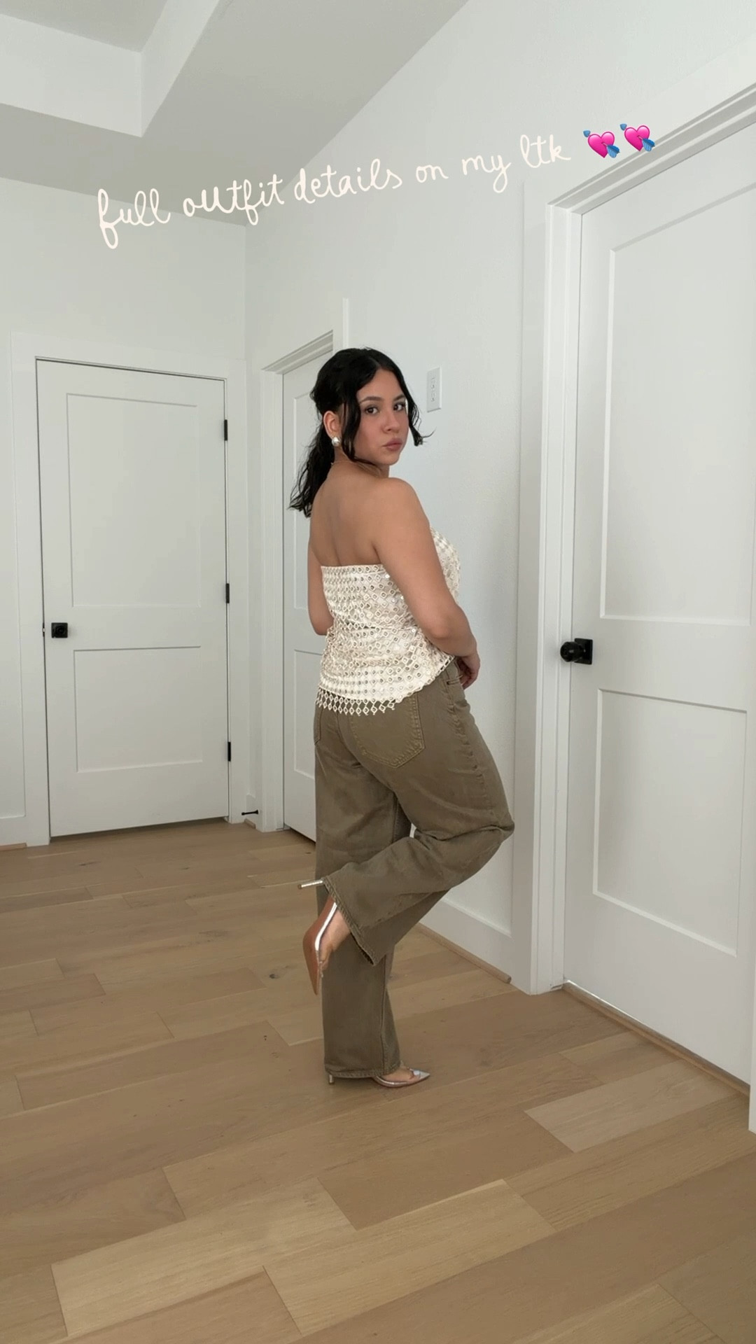 Top: small (actually a skirt!) 
Jeans: 26 short 
Heels: 7 
Mini white bag


#LTKdayinmylife #LTKootd #LTKgrwm