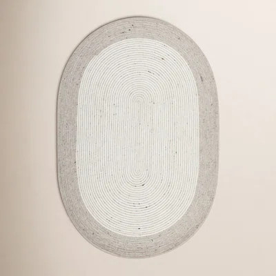 Aria Geometric Hand-Woven Wool/Cotton Beige/Ivory Area Rug | Wayfair North America