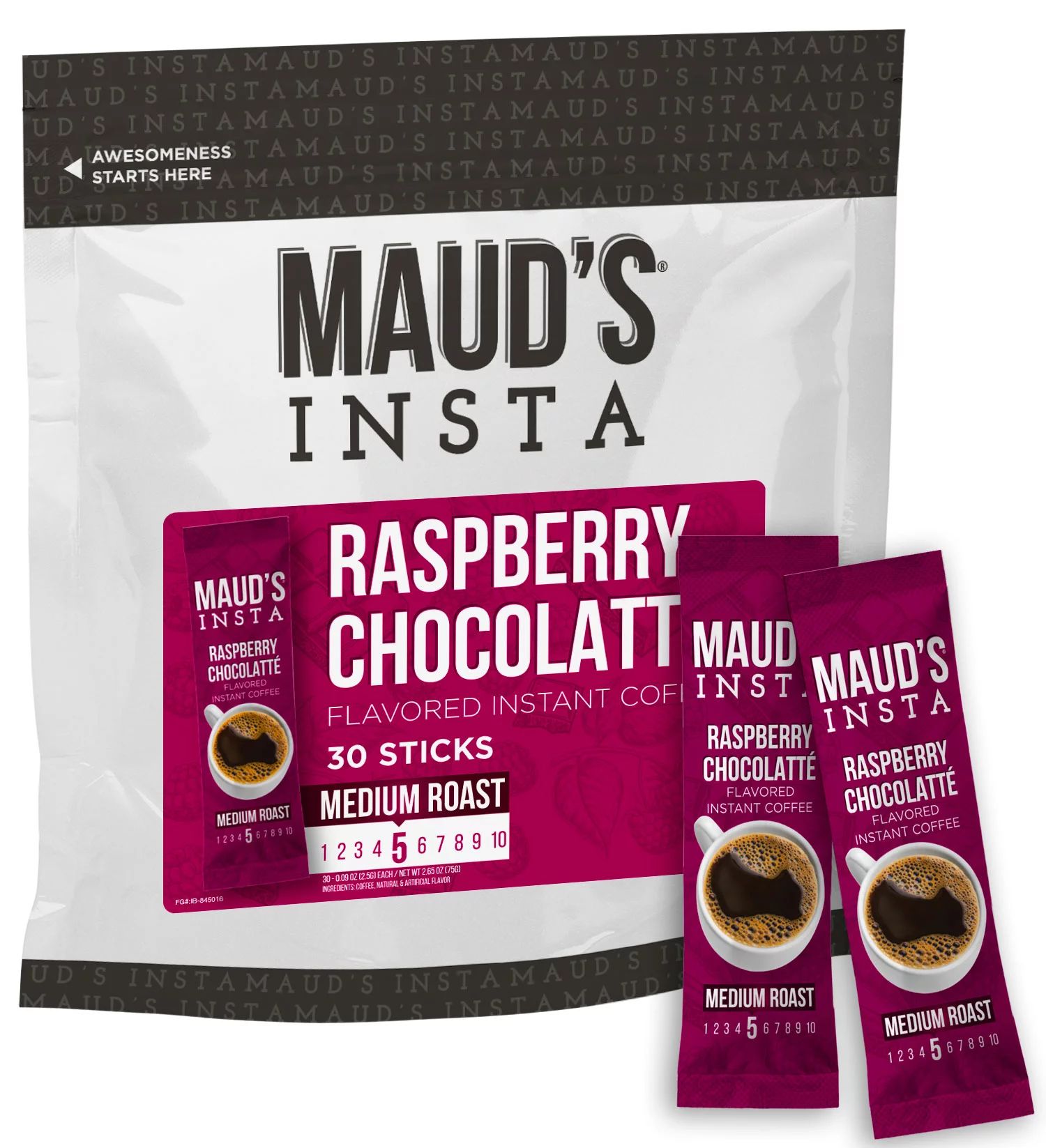 Maud's Instant Raspberry Chocolate Coffee (Raspberry Choco Latte), 30ct. Solar Energy Produced Si... | Walmart (US)