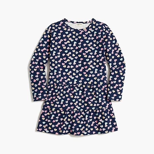Girls' tiered sweatshirt-dress | J.Crew Factory
