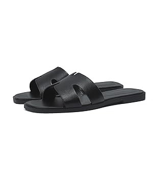 Stratuxx Kaze Open Toe Flat Dress Sandals Womens Slide Sandals Black, White, Tan Sandals for Wome... | Amazon (US)