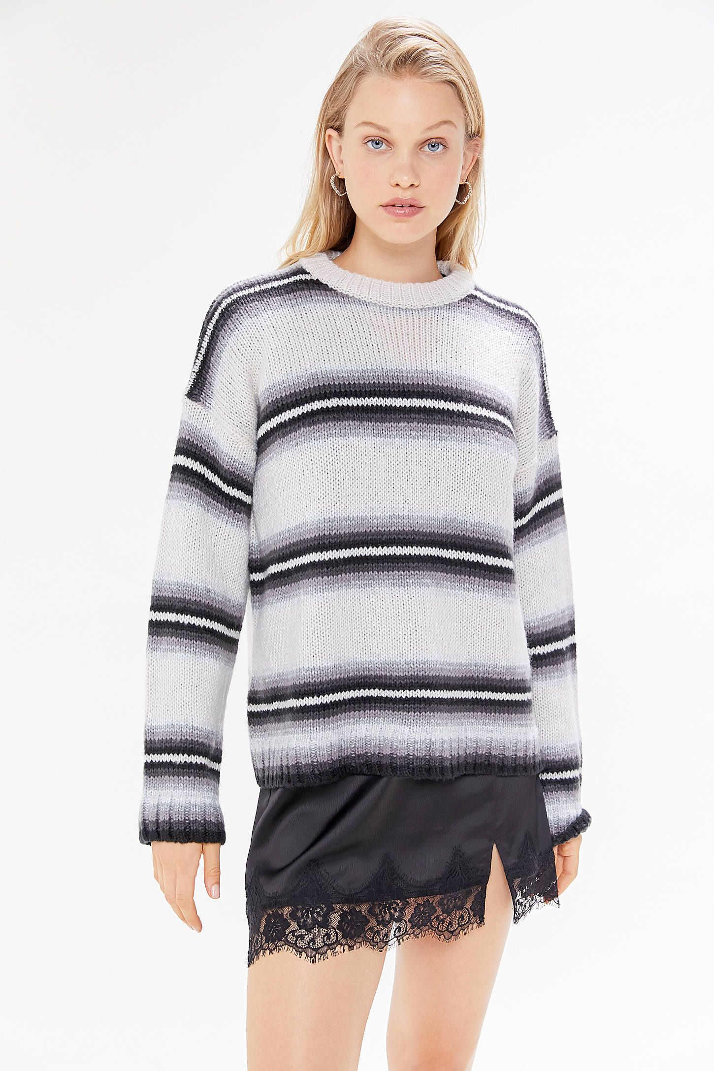 UO Bobby Boyfriend Striped Crew-Neck Sweater | Urban Outfitters (US and RoW)
