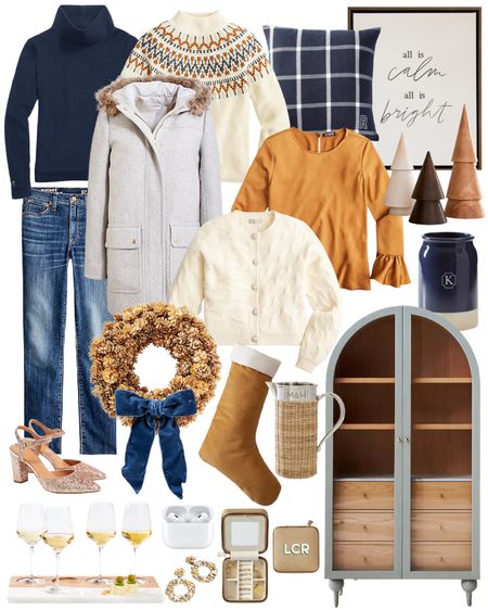 Most of these items are on major sale for Cyber Monday! Loving the look of my favorite fleece turtleneck, a wool coat with faux fur collar, Silent Night art, an arched wood cabinet, bleached pinecone wreath, wood Christmas trees, velvet stockings, a wine glass tasting flight set, glitter shoes, a cozy cableknit cardigan and more!
.
#ltksalealert #ltkholiday #ltkcyberweek #ltkgiftguide #ltkseasonal #ltkhome #ltkunder50 #ltkunder100 #ltkstyletip #ltkworkwear #ltkshoecrush

#LTKsalealert #LTKCyberweek #LTKhome