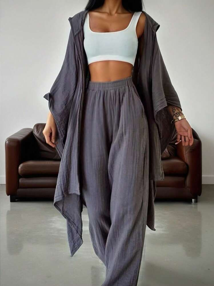 INAWLY 2pcs Women's Casual Hoodie And Long Pants Set Fall Cloth For Women | SHEIN