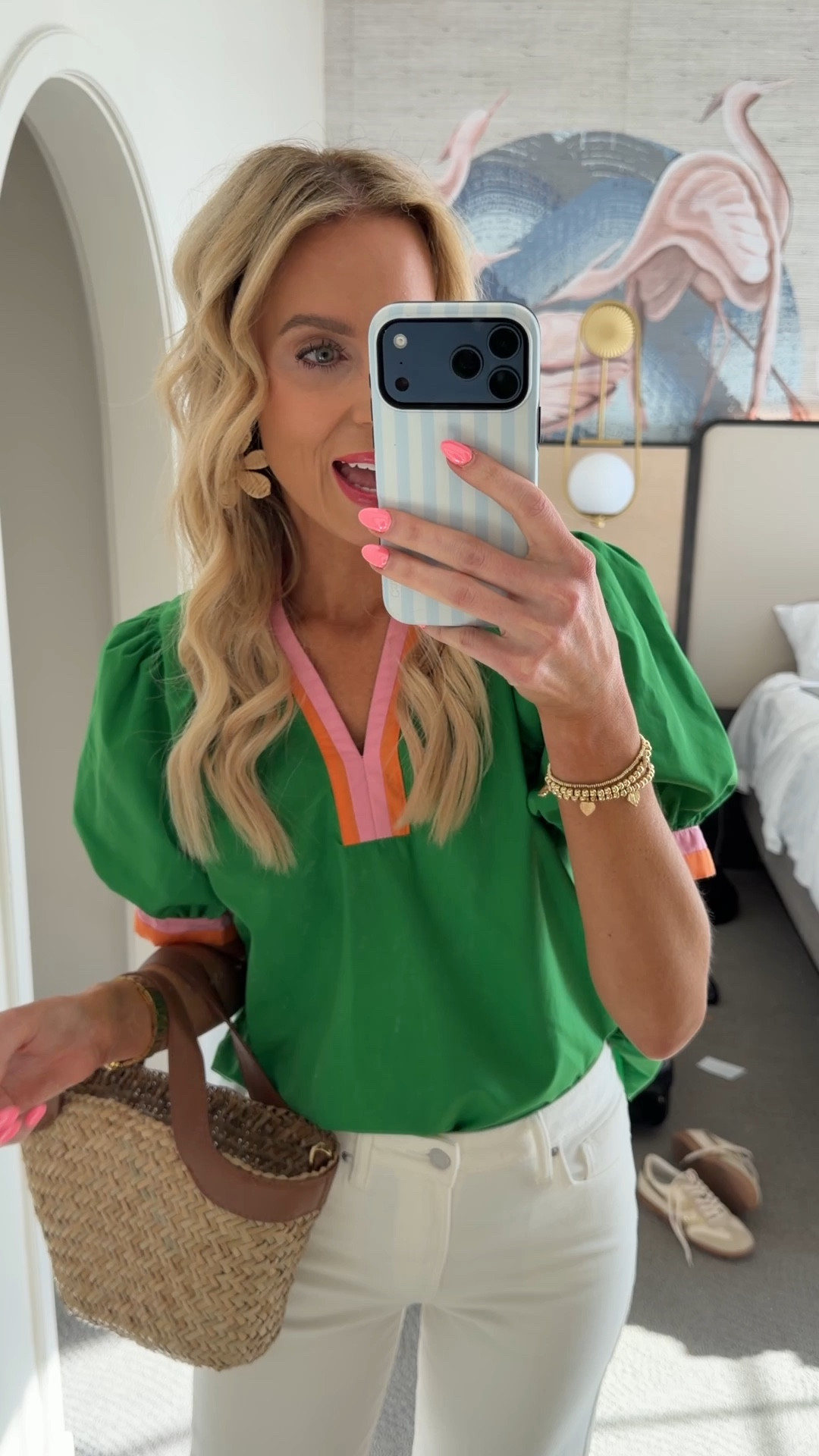 The cutest green blouse for work or weekend! @shopavara 