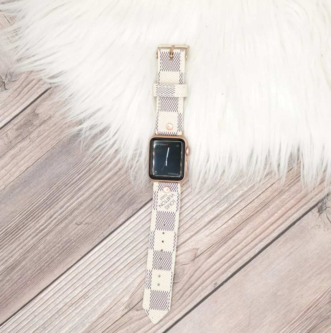 Upcycled LV Apple Watch Bands - Black Multicolor Monogram *Final Sale*