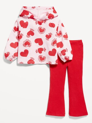 Printed Hoodie and Flare Leggings Set for Toddler Girls | Old Navy (US)