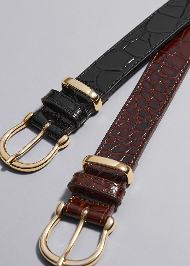 Croco Leather Belt | & Other Stories (EU + UK)