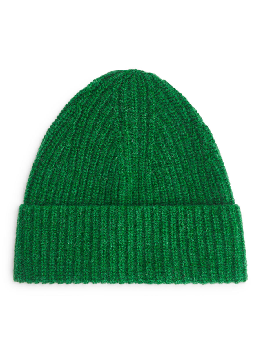 Woll-Beanie - Grün | ARKET (EU)