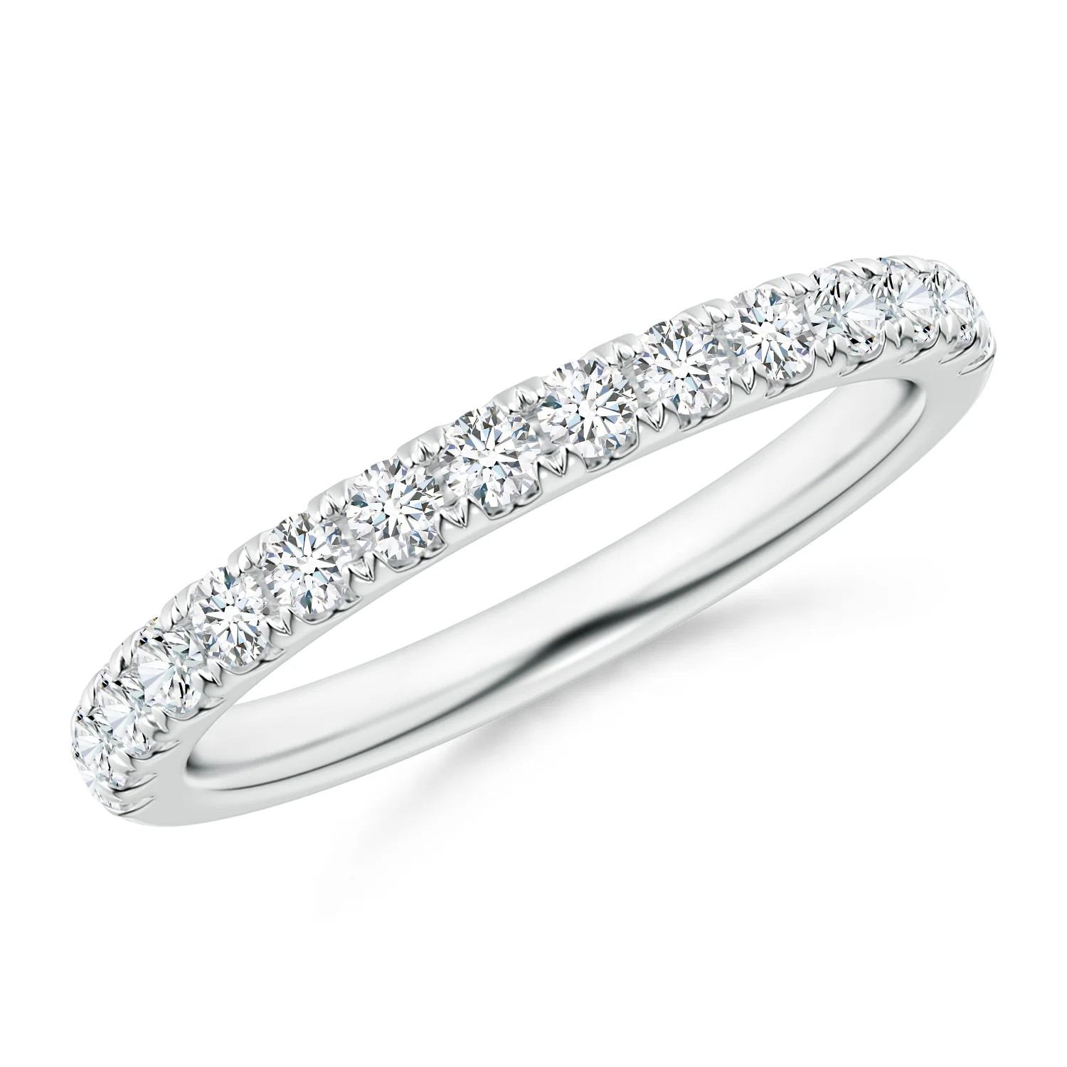 Half Eternity Round Diamond Wedding Ring for Her | Angara US