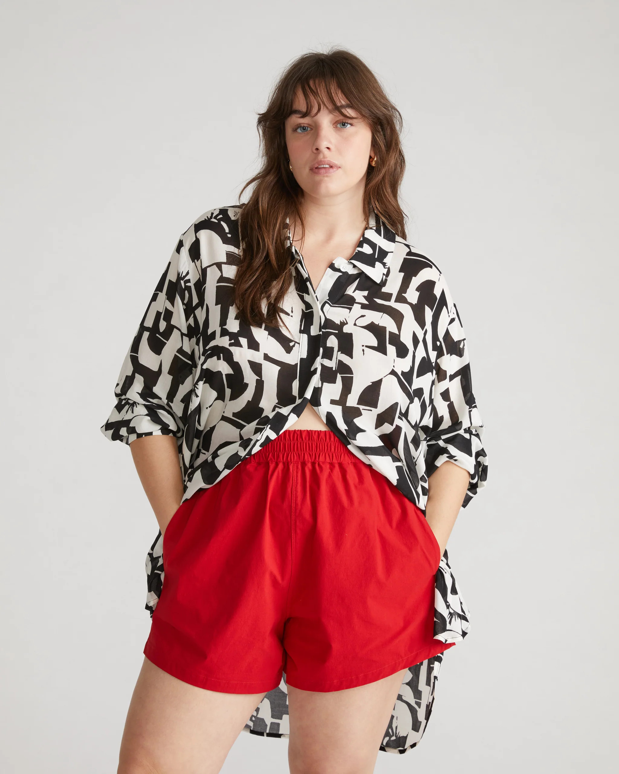 Sunny Swim Shorts
   Baywatch Red | Universal Standard