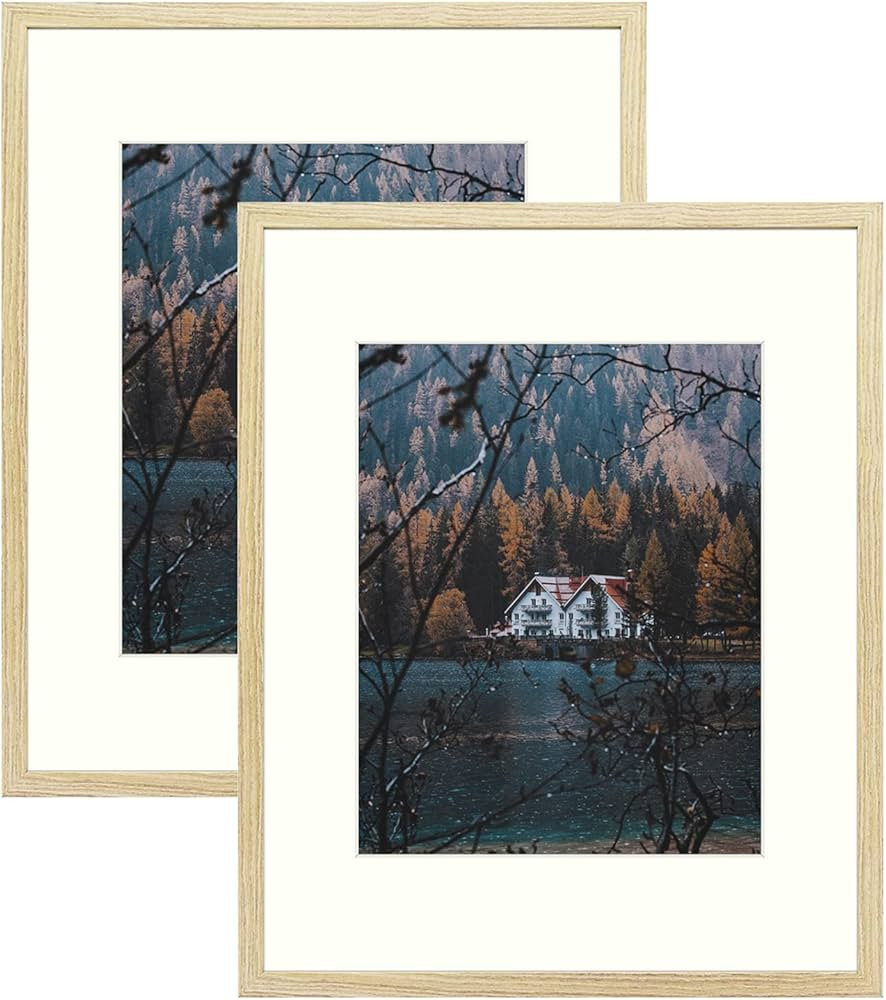 Frametory, 16x20 Picture Frame with Mat for 11x14 Picture- - Country Rustic Style - High Definiti... | Amazon (US)
