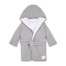 Organic Cotton Knit Terry Hooded Robe | Burts Bees Baby