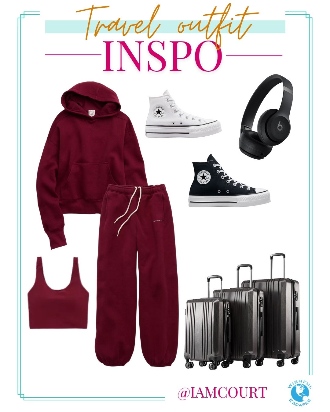 Travel Outfit from Aerie! Paired with Converse for the perfect airport look. Beats headphones 

#LTKStyleTip #LTKActive #LTKTravel