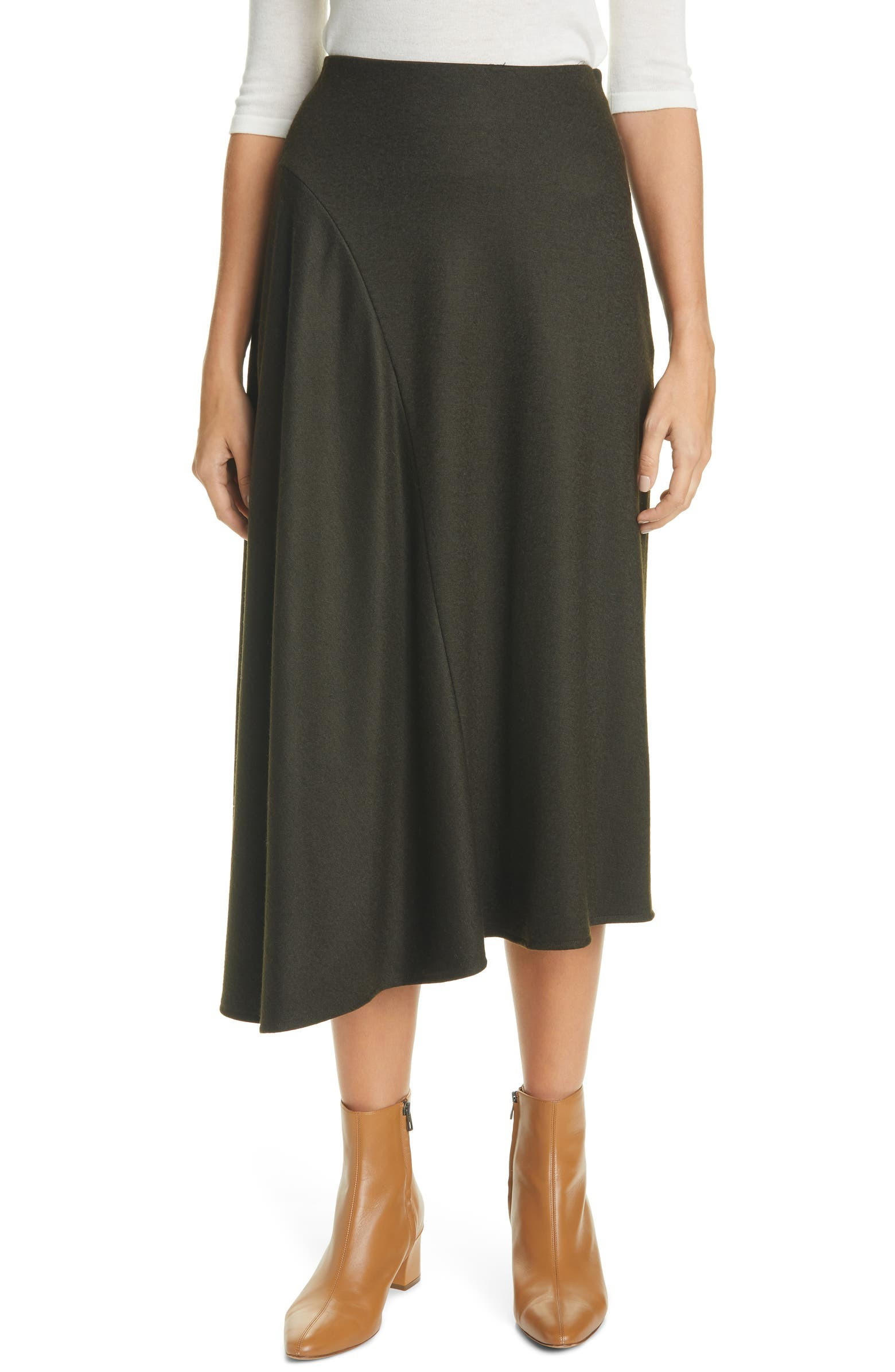Cozy Asymmetrical Midi Skirt | Nordstrom