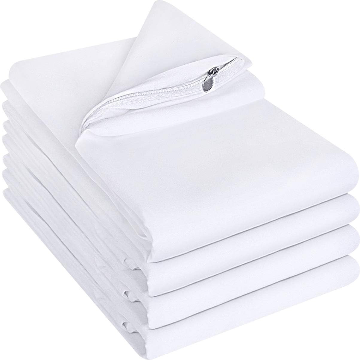 Utopia Bedding Zippered Pillowcases - 20 by 40 inches Pillow Covers- Pack of 4 - Soft Brushed Mic... | Amazon (US)