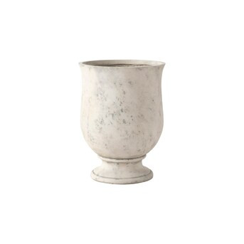 Alfresco Home Urn 17.75-Inches W Large White Stone Contemporary/Modern Indoor/Outdoor Planter wit... | Lowe's