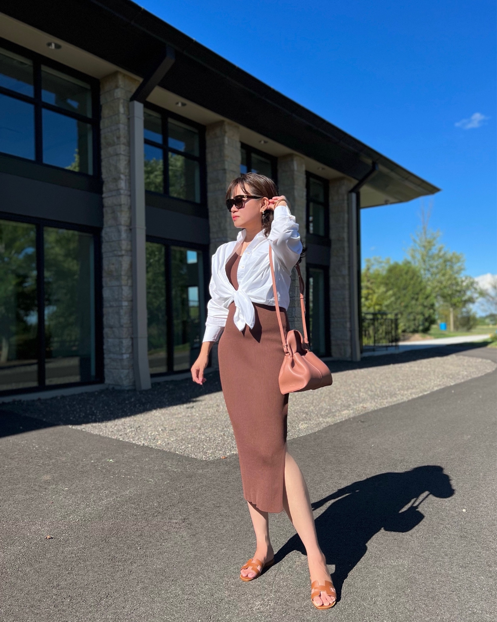 Neutral outfit | summer outfit | chic style | everlane bottom down shirt | polene handbag 

#LTKitbag #LTKshoecrush #LTKstyletip