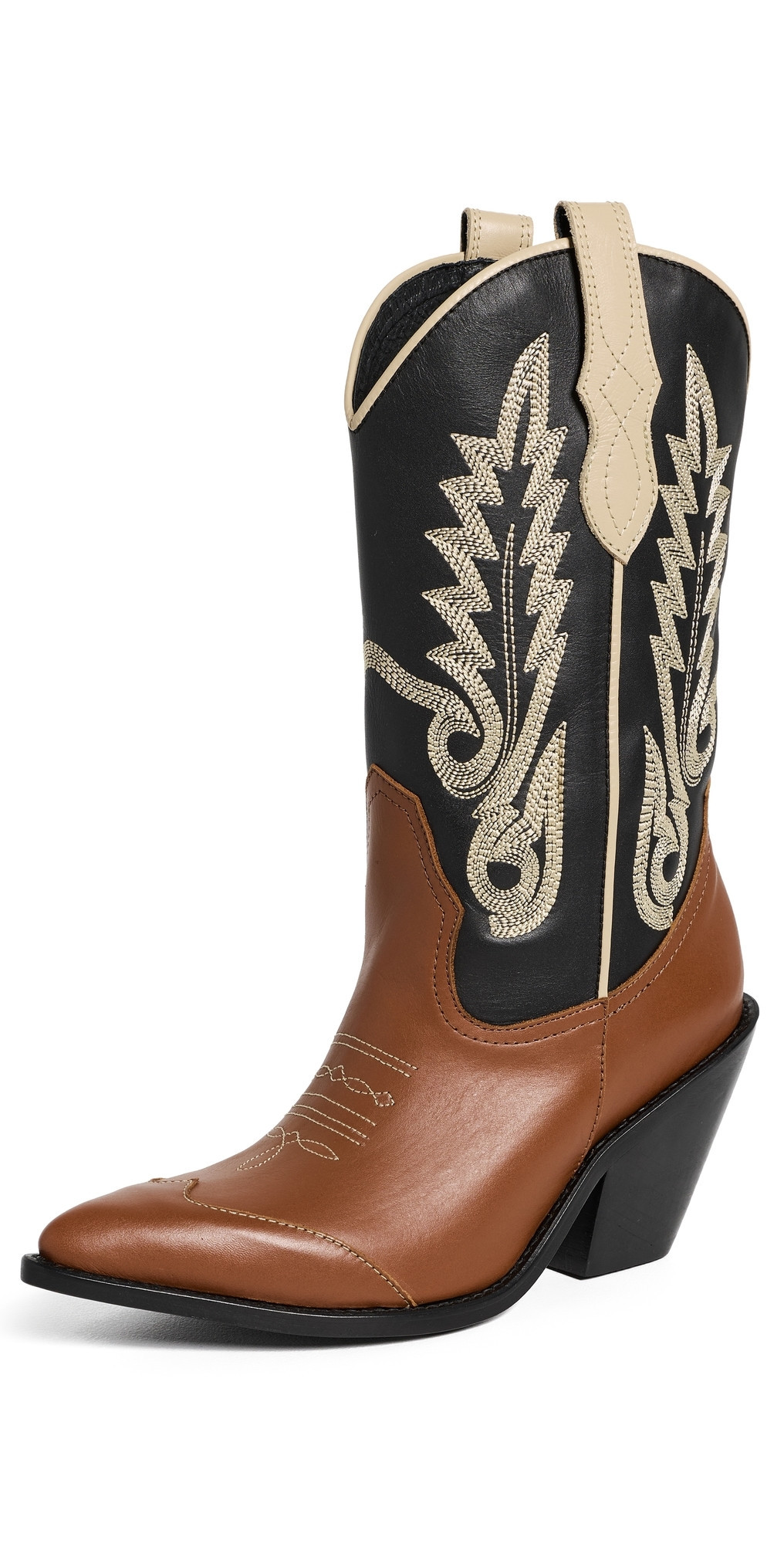 Johanna Ortiz Rust Alma Boots Black/Dark Rust 37 | Shopbop