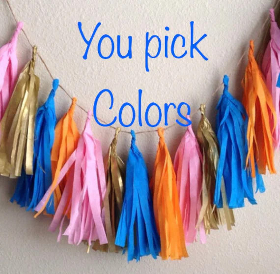 Tassel Garland / Tassle Garland / Tassel Banner Tissue Paper | Etsy | Etsy (US)
