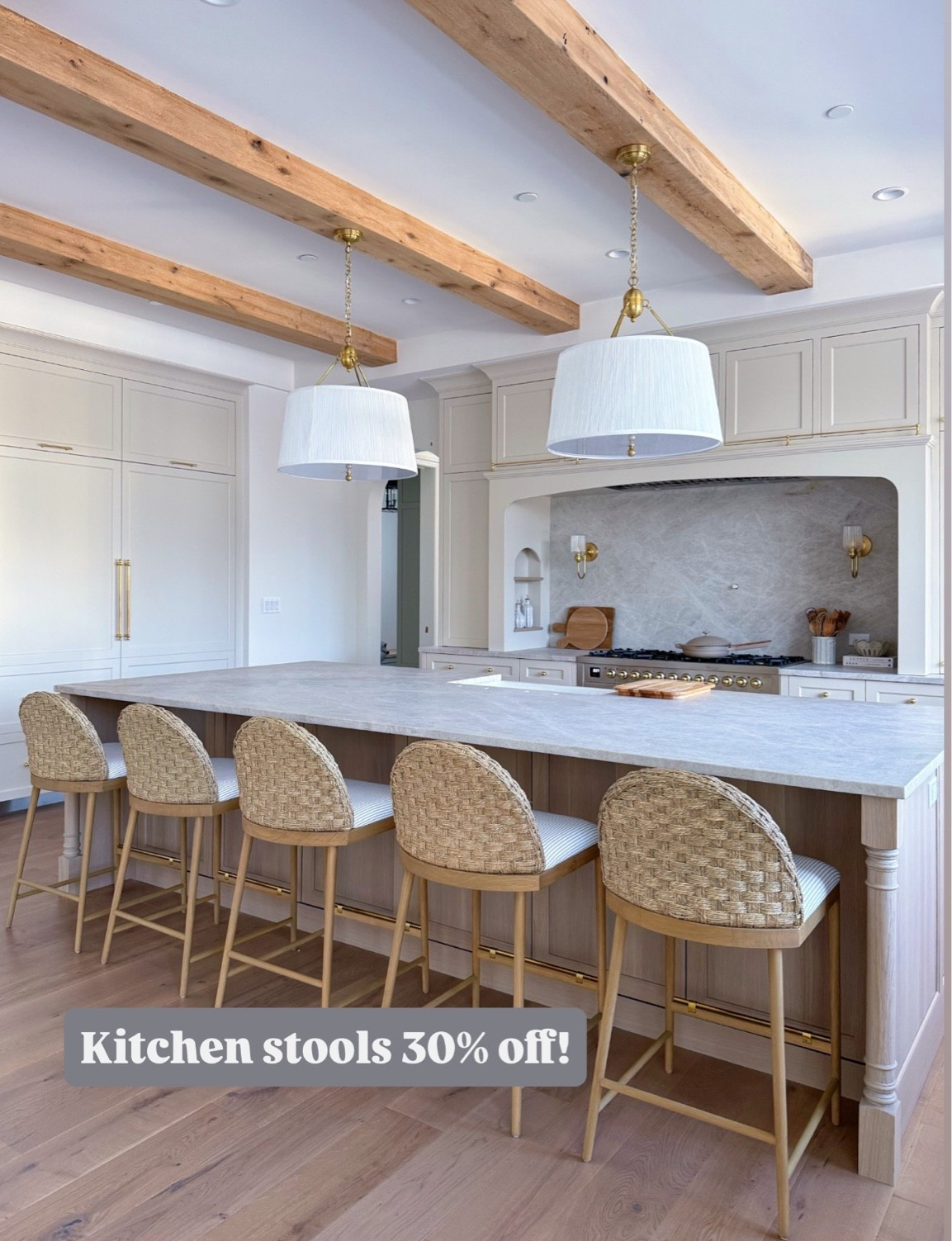 My kitchen, stools and island pendants are both on sale this weekend for Memorial Day!￼

#LTKHome #LTKSaleAlert