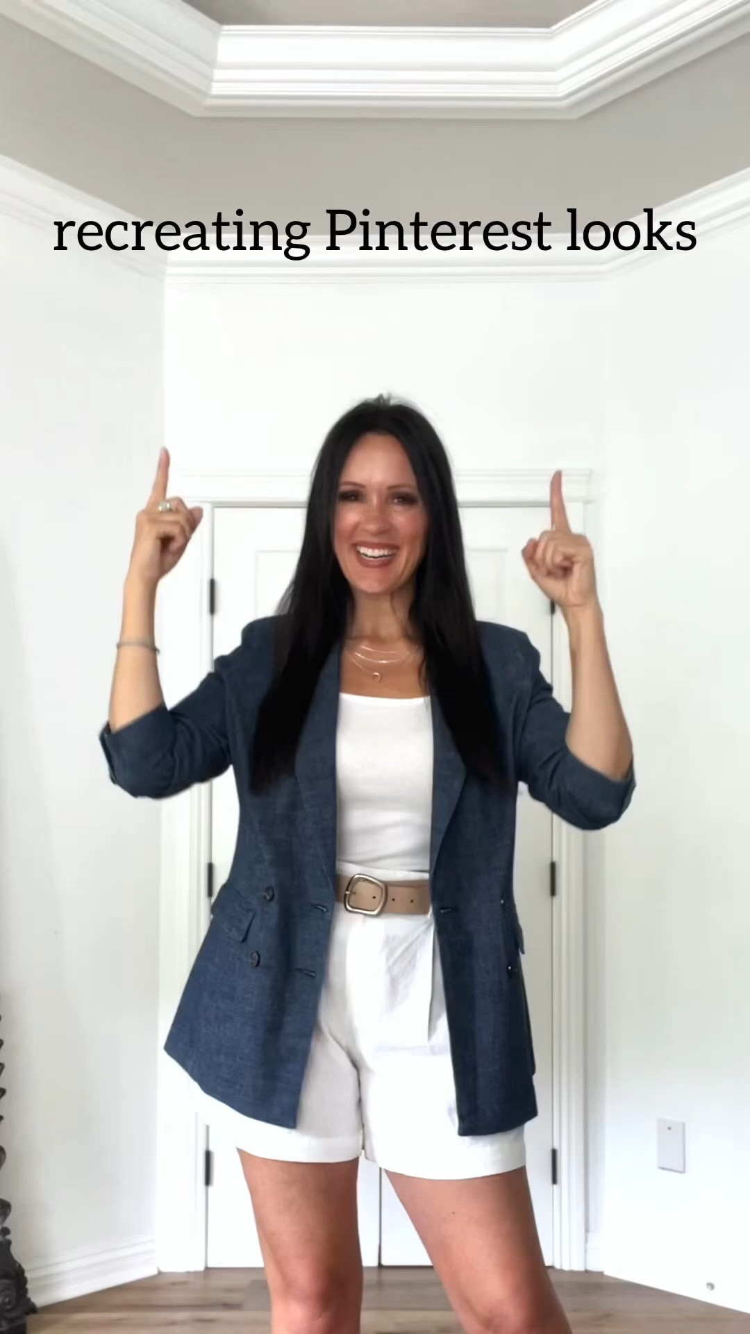 Recreating Pinterest looks with...pleated denim shorts? Say what?!? Eek, can we make them look cute??
Sizing:
Shorts-tts but if in between, go up.
Linen shirt-sized up to XL for slouchy fit options

Casual outfit | summer outfit | vacation outfit travel outfit | denim shorts | white button down | Panama hat | straw hat | retro Rayban round sunglasses | sandals | Tracy Cartwright | The Fashion Sessions 

#LTKstyletip #LTKworkwear #LTKVideo