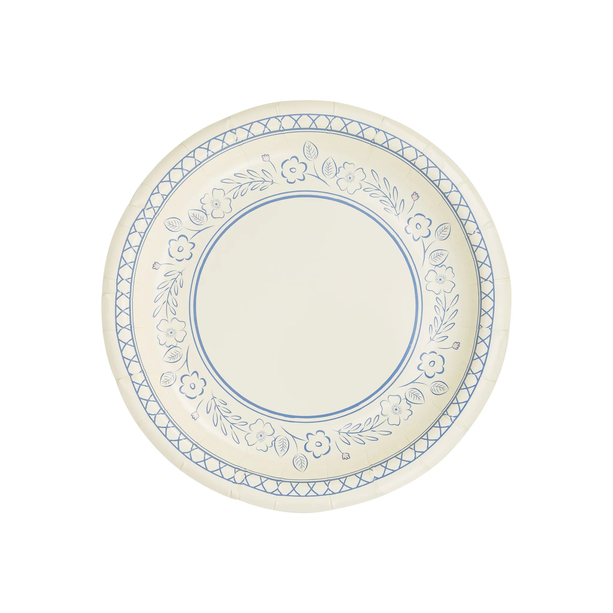 Pembroke Floral 7" Paper Dessert Plate | My Mind's Eye