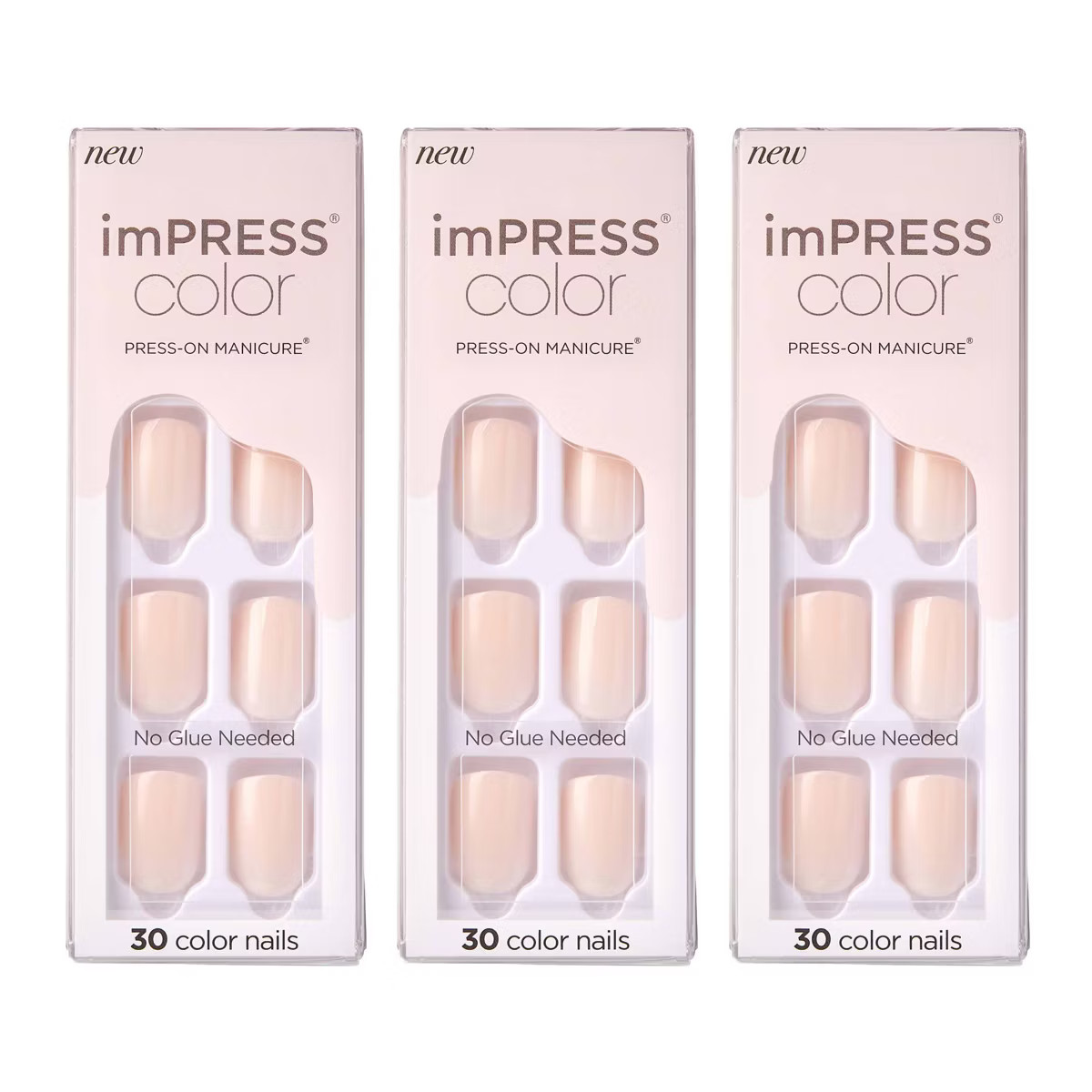 KISS Products imPRESS Color Press-On Manicure Fake Nails - 3pk/90ct | Target