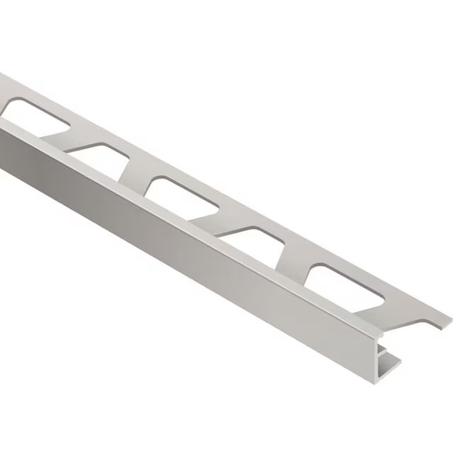 Schluter Systems Schiene 0.375-in W x 98.5-in L Satin Nickel Anodized Aluminum L-angle Tile Edge ... | Lowe's