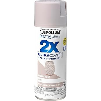 Rust-Oleum 334092 Painter's Touch 2X Ultra Cover Spray Paint, 12 oz, Satin Smokey Beige | Amazon (US)