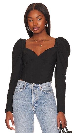Betty Top in Black | Revolve Clothing (Global)