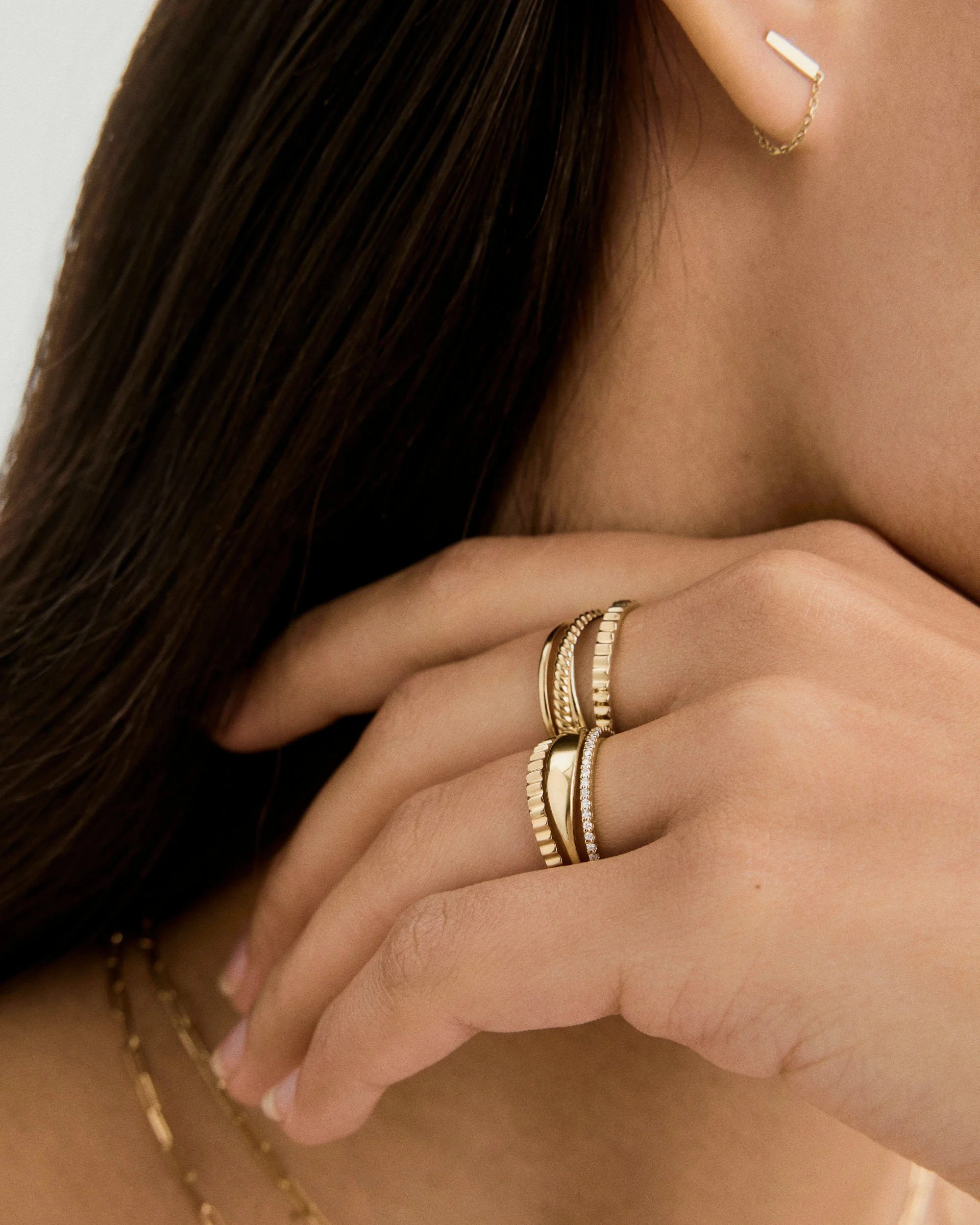 Slim Signet Ring | Mejuri Fine Crew