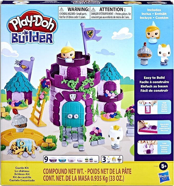 Play-Doh Builder Castle Kit Building Toy for Kids 5 Years and Up with 9 Cans of Non-Toxic Modelin... | Amazon (US)