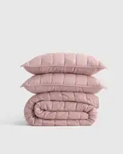 European Linen Box Quilt Set | Quince