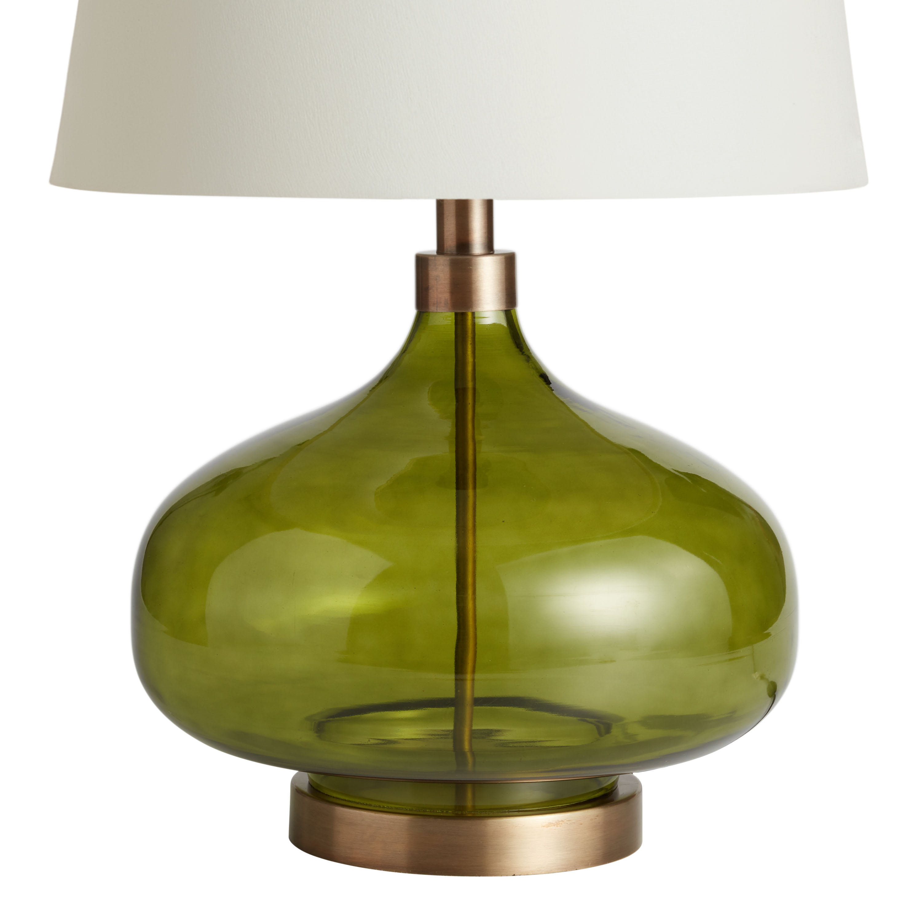 Halsey Green Glass Teardrop Table Lamp Base | World Market