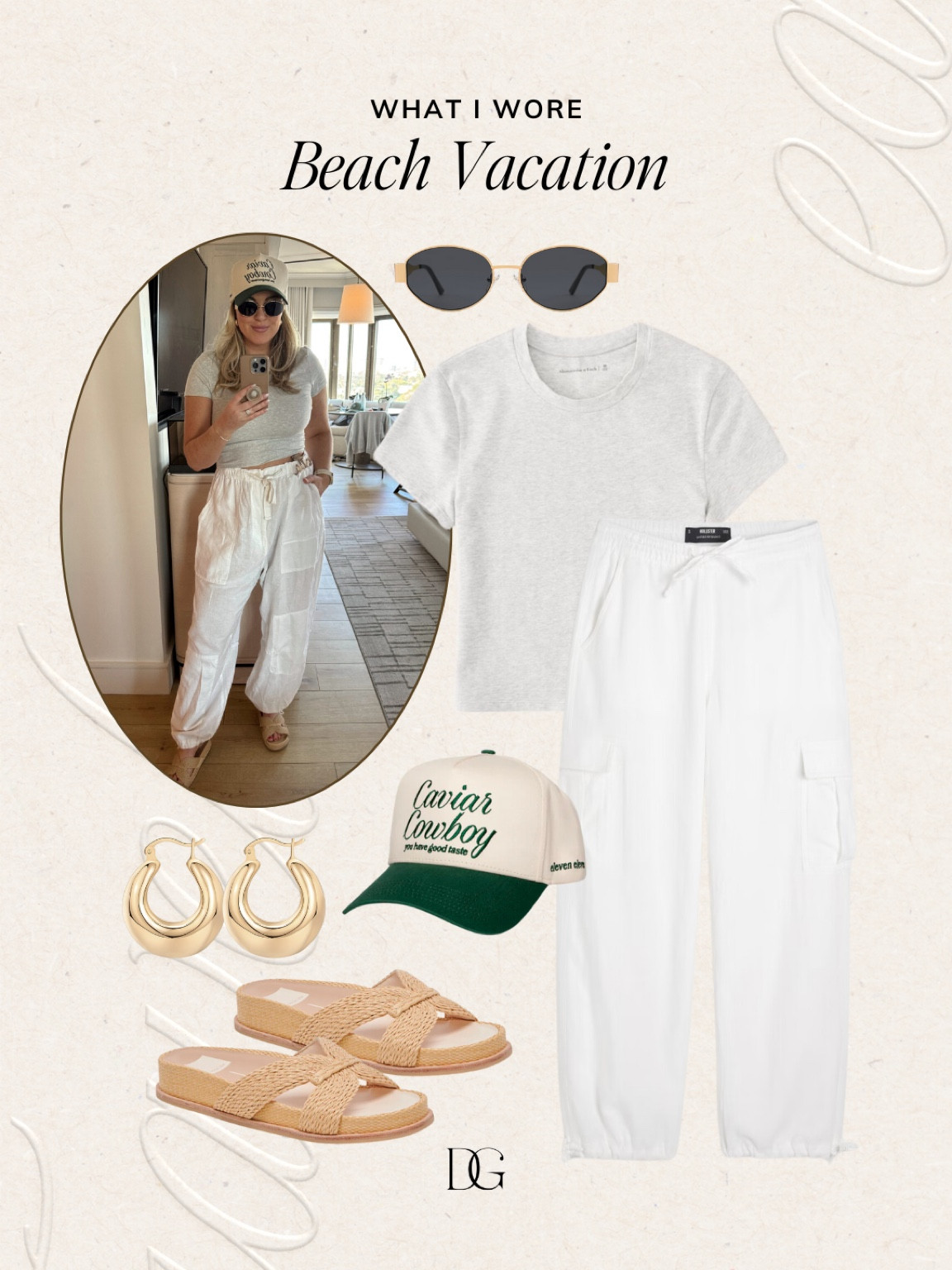 What I wore: Beach vacation〰️  Vacation outfits, resort wear, resort wear 2024, resortwear, vacation accessories, resort wear accessories, bucket hat, straw hat, beach hat, beach jewelry, trendy sunglasses, designer sunglasses, beach sandals, vacation sandals, vacation shoes, casual beach outfit

#LTKtravel #LTKstyletip