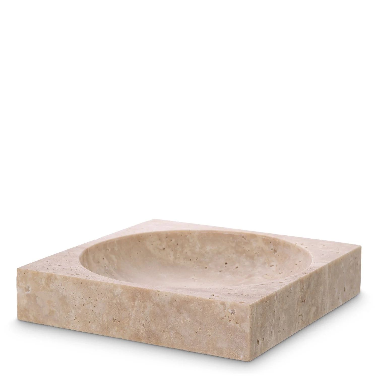 Boyd Travertine Bowl | Burke Decor