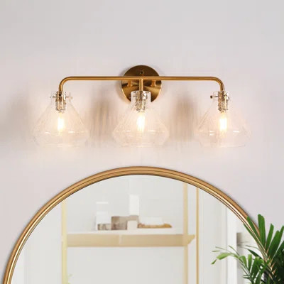Ulah 3 - Light Dimmable Cracked Bathroom Vanity Light | Wayfair North America