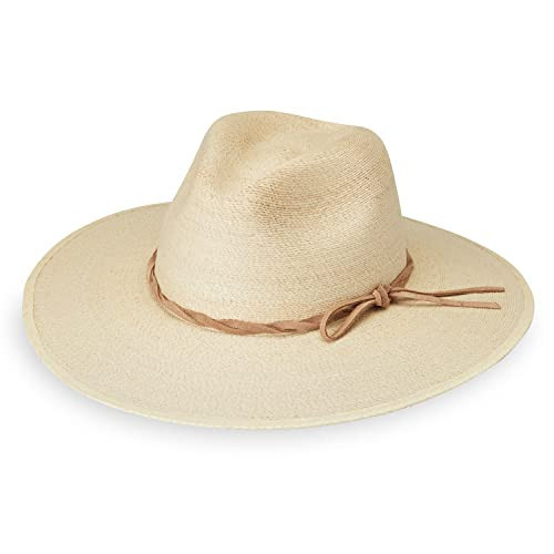 Wallaroo Hat Company – Women’s Tulum Fedora – UPF 50+ Sun Protection, Wide Brim Natural Fiber Sun Hat for Medium Crown Sizes – Sun-Smart Straw Hat for Beach Getaways and Outdoor Adventures (Natural) | Amazon (US)