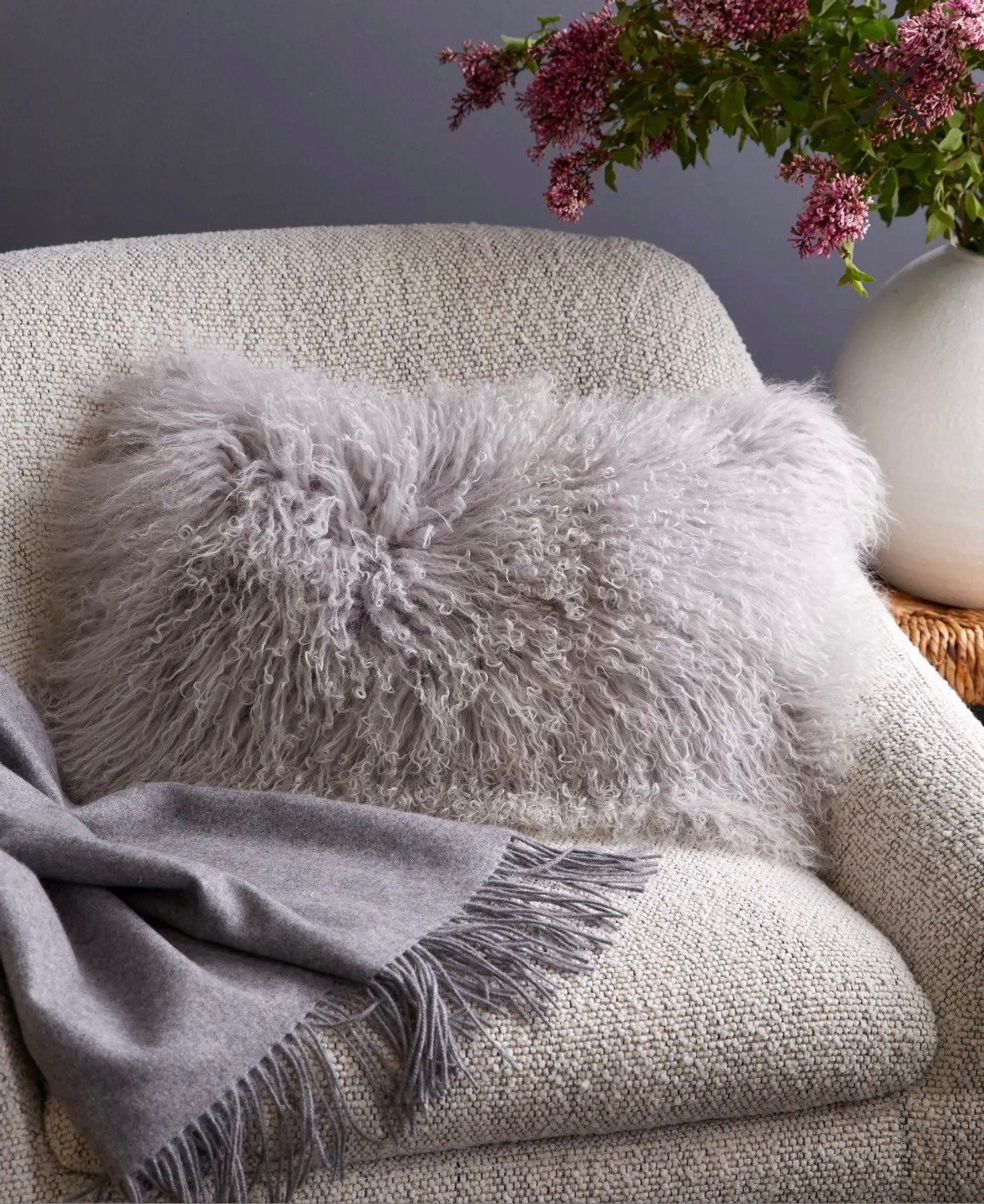 The most beautiful Mongolian Lamb throw pillow! Comes in other luxe colors #throwpillows #mongolianlamb #luxepillows 

#LTKselfcare #LTKHome #LTKdayinmylife