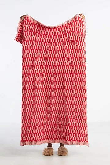 Knit Geo Throw Blanket | Anthropologie (US)