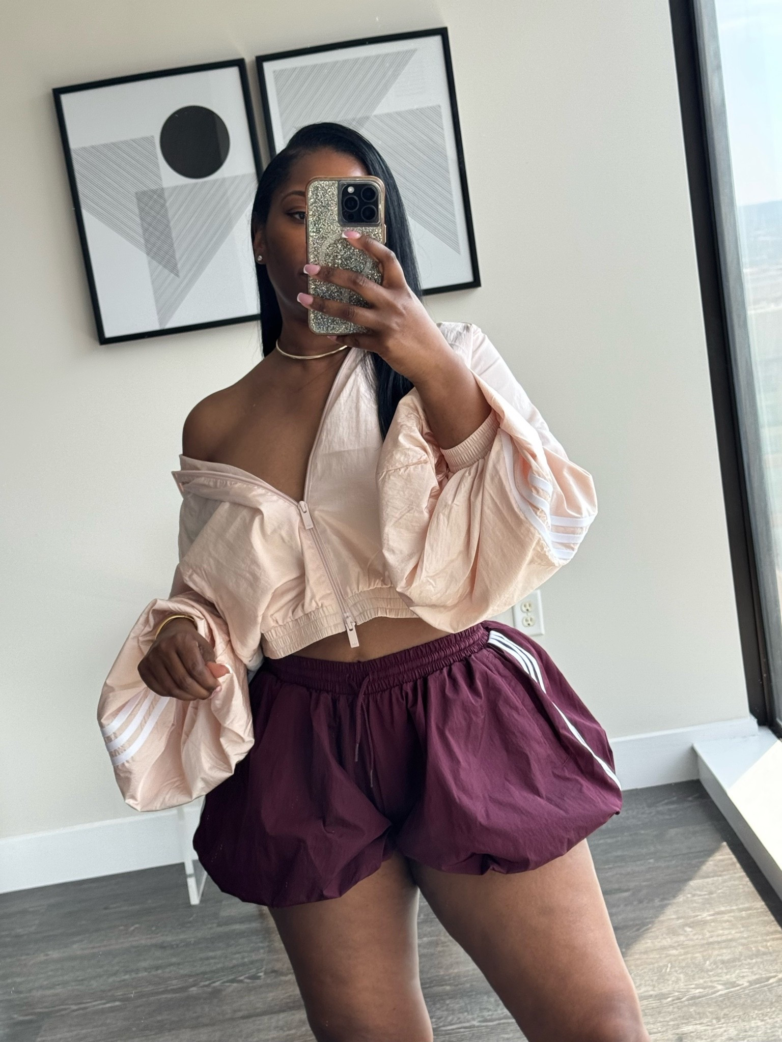 Summer Outfits Matter 😍 
I’m wearing a size XS in the adidas track jacket and a size S in the adidas bubble shorts.

#LTKootd