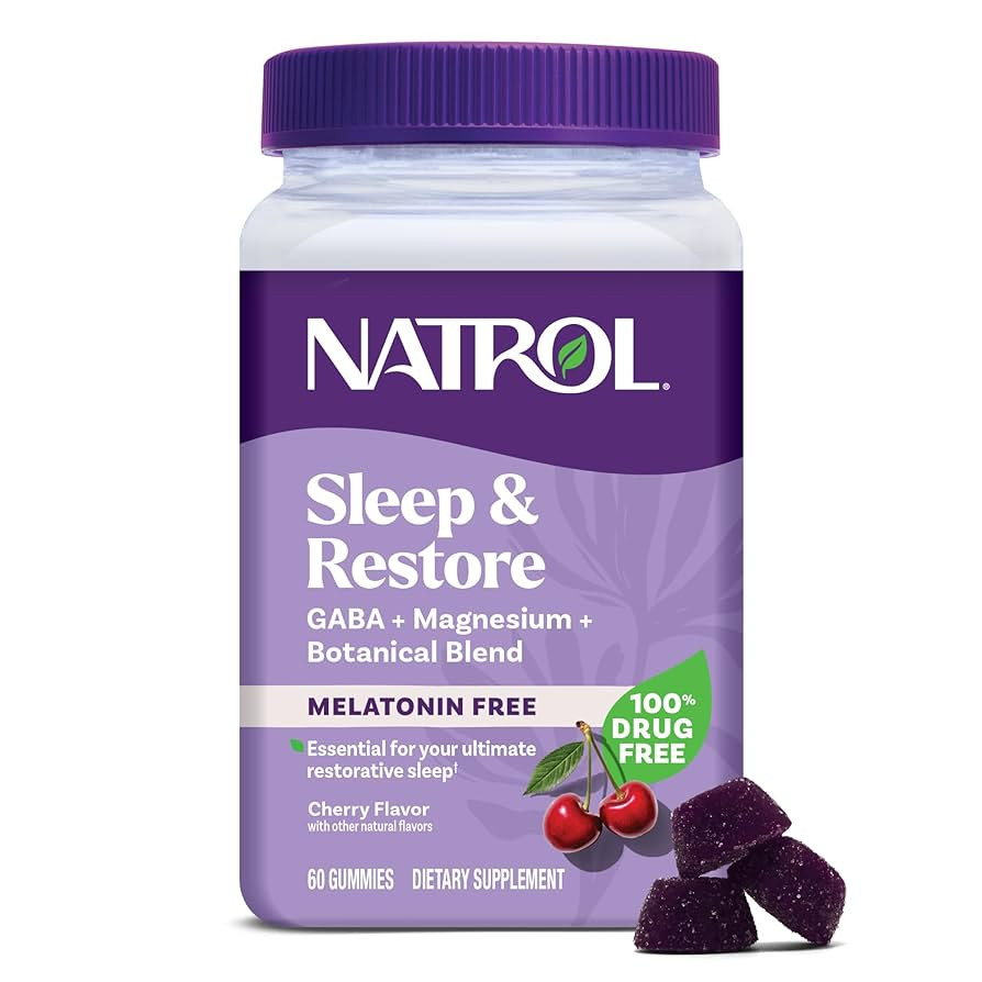 Natrol Sleep & Restore Magnesium Glycinate Blend Gummies, Magnesium for Sleep Aids for Adults, Me... | Amazon (US)