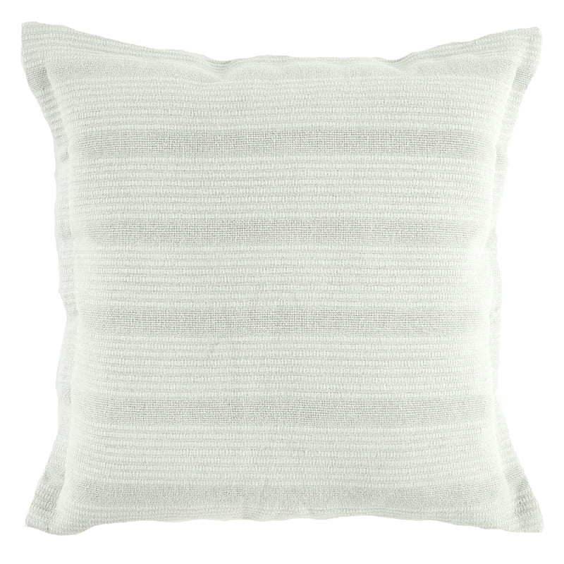 River Grey Ribbed Throw Pillow, 20" | At Home