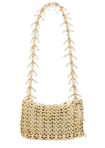 Iconic Nano 1969 crystal-embellished disc shoulder bag | Harvey Nichols