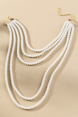 Cinq Layered Pearl Necklace | Anthropologie (US)
