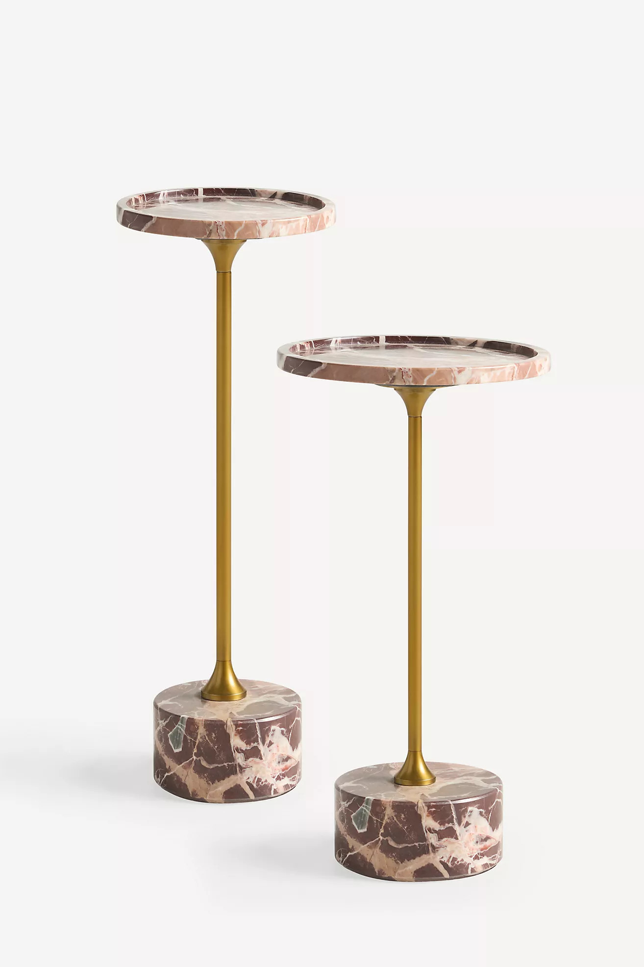 Swirling Marble End Table | Anthropologie (US)